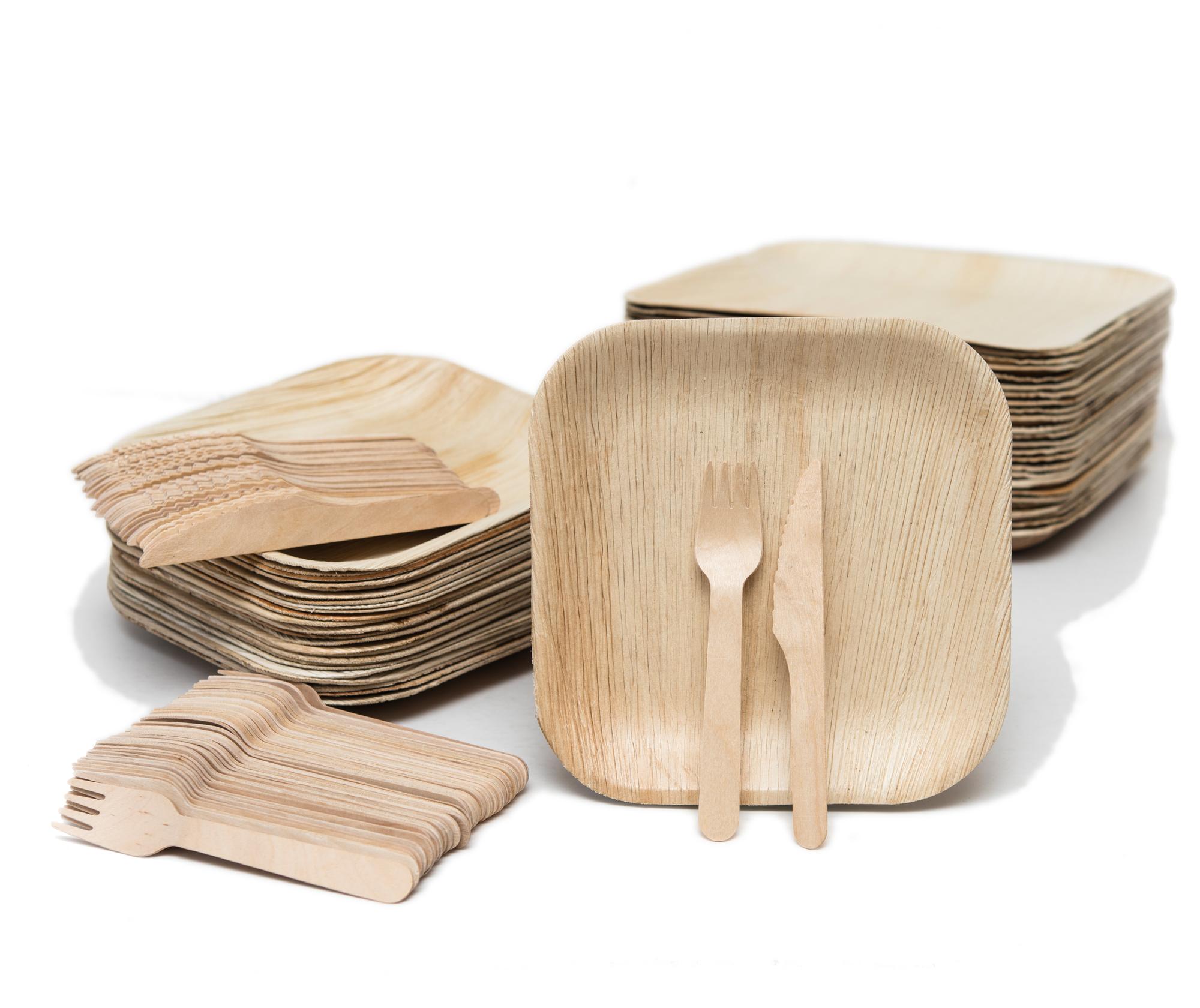finished plates on a wooden board